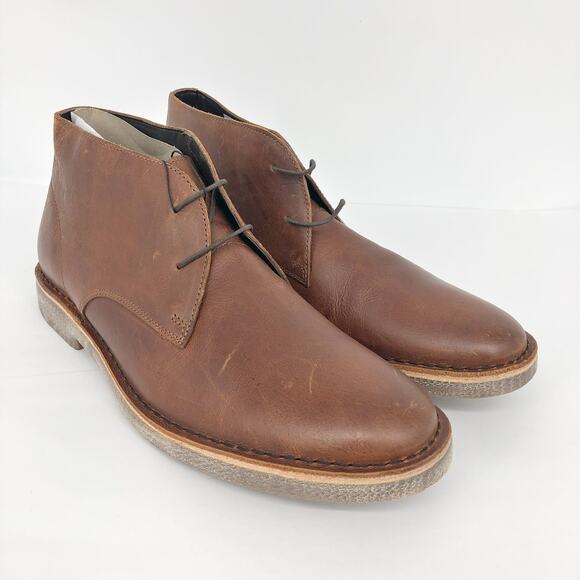 Crevo Footwear Mens Morraco Chukka Boot 13 Brown Lace Heel Leather Ankle NWOB main image 7